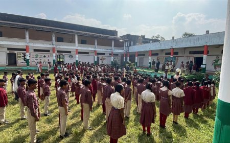 वंदे मातरम् की 150 वीं वर्षगांठ पर सेजेस अलनार एवं मुख्यमंत्री डीएवी पब्लिक स्कूल उलनार में हुआ सामूहिक गायन समारोह