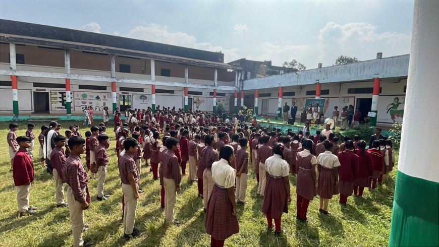 वंदे मातरम् की 150 वीं वर्षगांठ पर सेजेस अलनार एवं मुख्यमंत्री डीएवी पब्लिक स्कूल उलनार में हुआ सामूहिक गायन समारोह