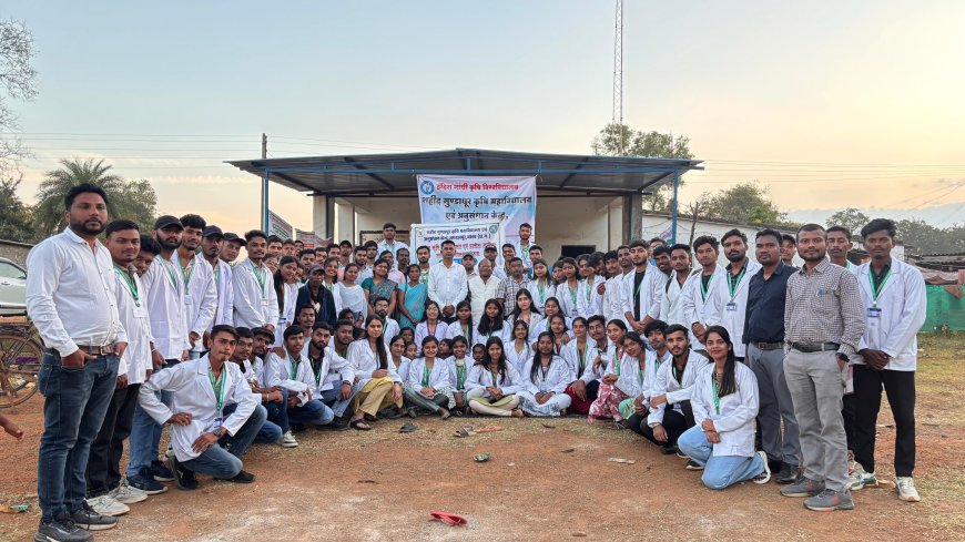 रावे कार्यक्रम अंतर्गत, ग्राम बड़े मारेंगा में कृषि सूचना केंद्र का हुआ उद्घाटन–