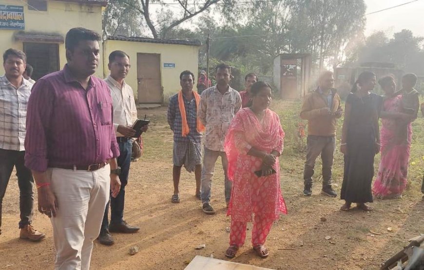 कलेक्टर श्री हरिस एस ने किया ,बड़ांजी धान खरीदी केंद्र का औचक निरीक्षण –