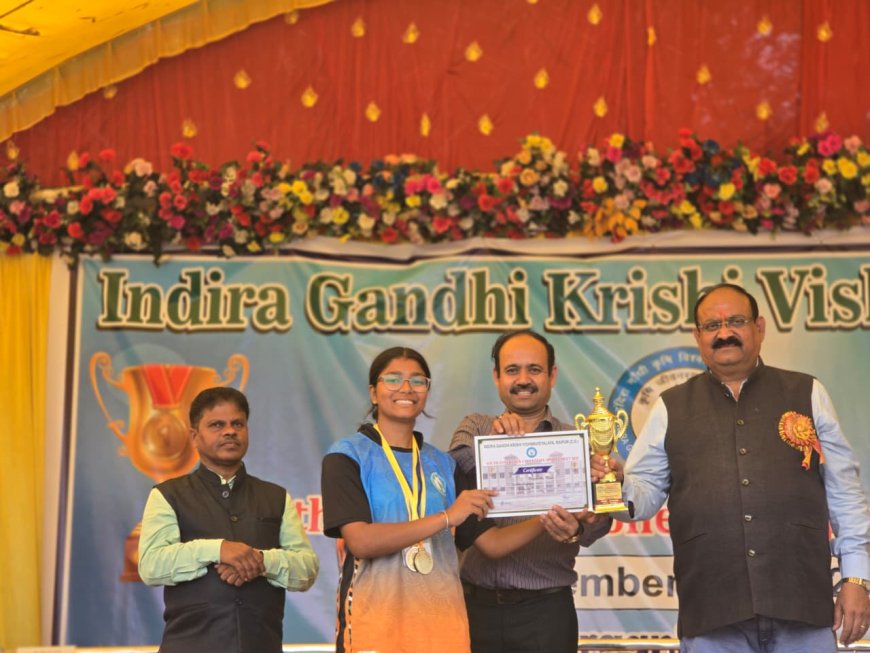 कृषि महाविद्यालय जगदलपुर के छात्रों ने कांकेर में आयोजित साउथ जोन खेल प्रतियोगिता में बिखेरी चमक