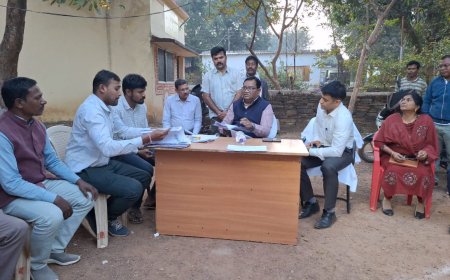 कमिश्नर बस्तर श्री डोमन सिंह ने बस्तर ब्लॉक में मतदाता सूची के विशेष गहन पुनरीक्षण कार्य का लिया जायजा