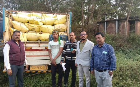 ओड़ीसा से छत्तीसगढ़ में अवैध धान तस्करी पर शिकंजा  , 30 क्विंटल धान और वाहन जब्त