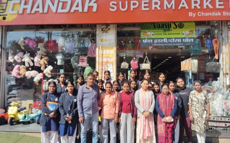 सेजस की छात्राओं ने सुपरमार्केट में लिया व्यावहारिक ज्ञान का अनुभव