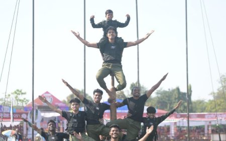 नारायणपुर के मलखम्भ खिलाड़ियों ने बस्तर ओलम्पिक में किया हैरतअंगेज प्रदर्शन–