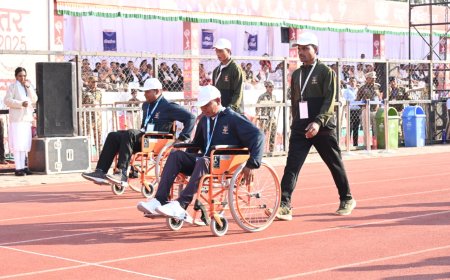 बस्तर ओलम्पिक में अदम्य साहस की मिसाल बनी व्हील चेयर दौड़