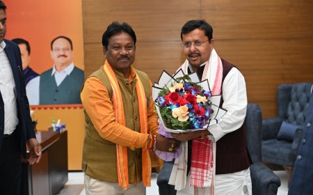 भाजपा के नए राष्ट्रीय कार्यकारी अध्यक्ष नितिन नबीन को बस्तर सांसद महेश कश्यप ने दी बधाई 💐💐💐